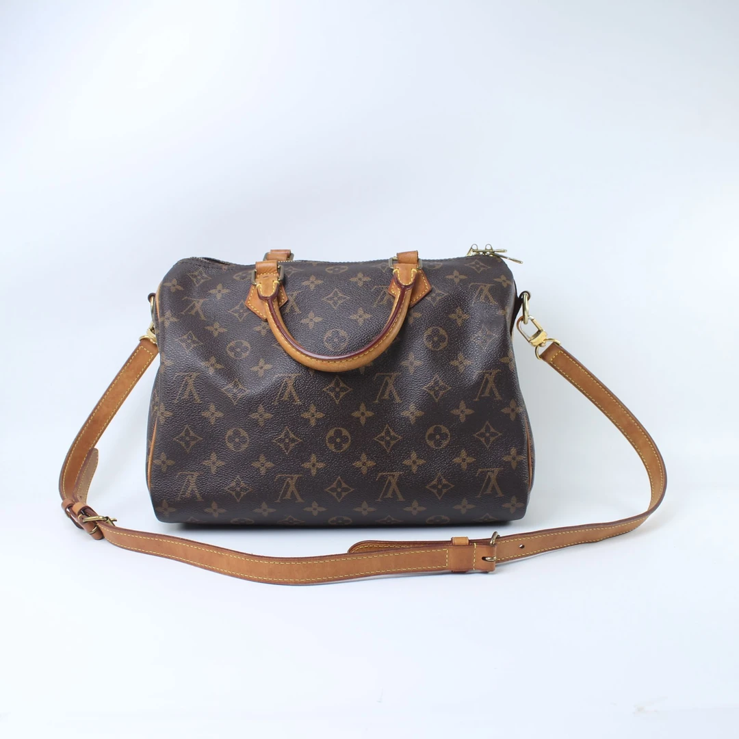 95新 LouisVuitton/路易威登   CT0179老花Speedy30肩带款单肩包