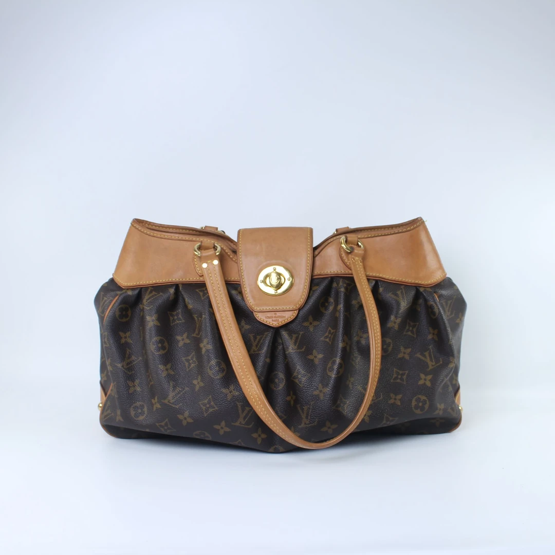 95新 LouisVuitton/路易威登 经典老花金豆云朵单肩手提包MI2069