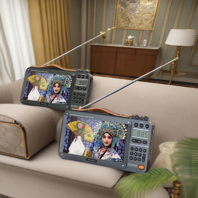 SANSUI/山水F51老人全波段收音机高清视频播放机看电影可拆卸电池