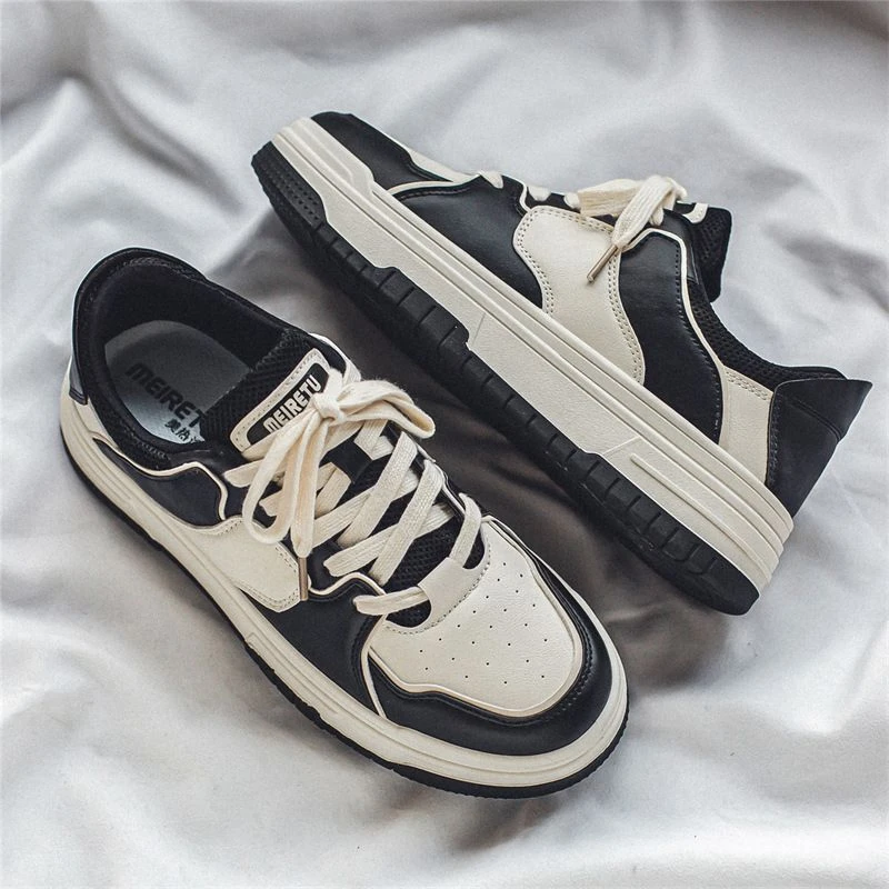 2024春季新款网红鞋子男ins潮百搭小众学生美式板鞋厚底运动鞋男