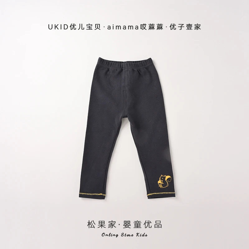 优儿宝贝【呆萌小松鼠】秋儿童休闲裤1032818女小童宝宝时尚打底裤