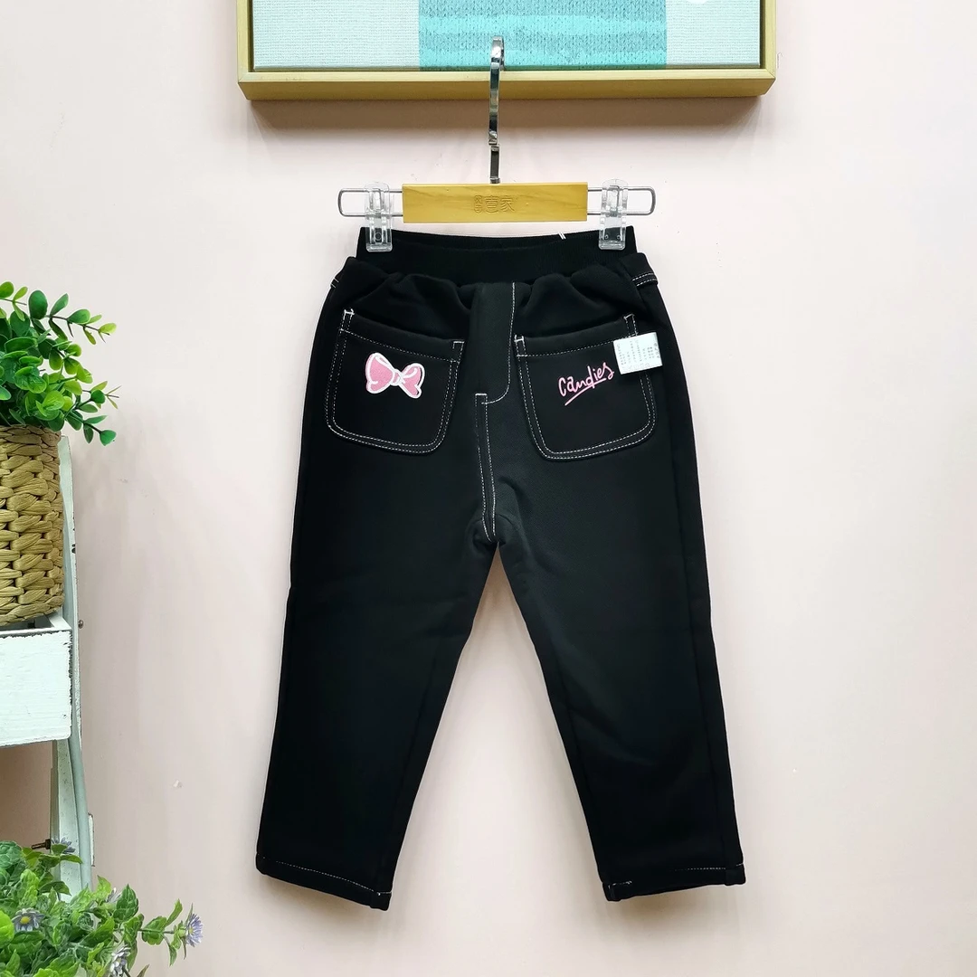 【优儿宝贝】冬儿童双层加厚夹裤1142810女小童宝时尚保暖夹裤舒适