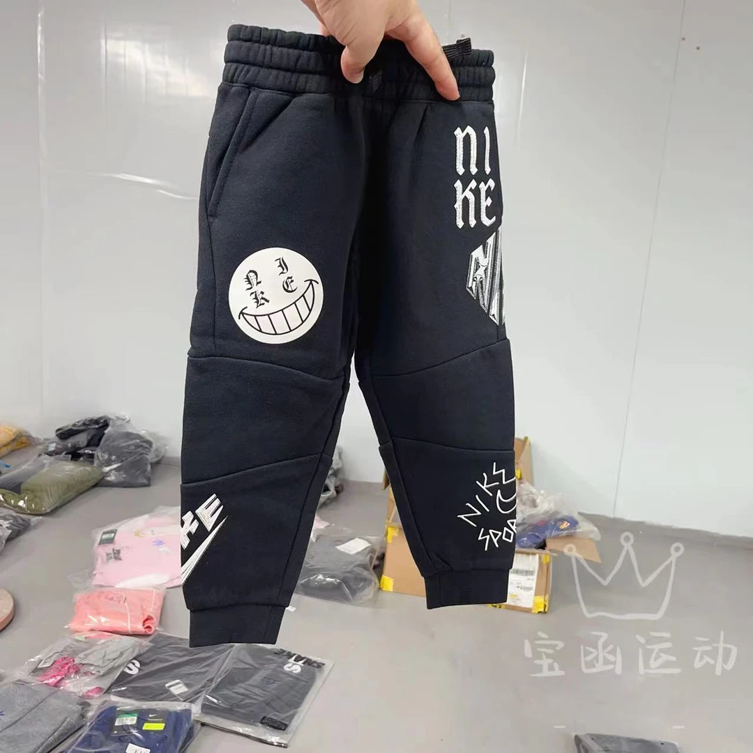 NIKE小童加绒117秋款运动裤91421KP535