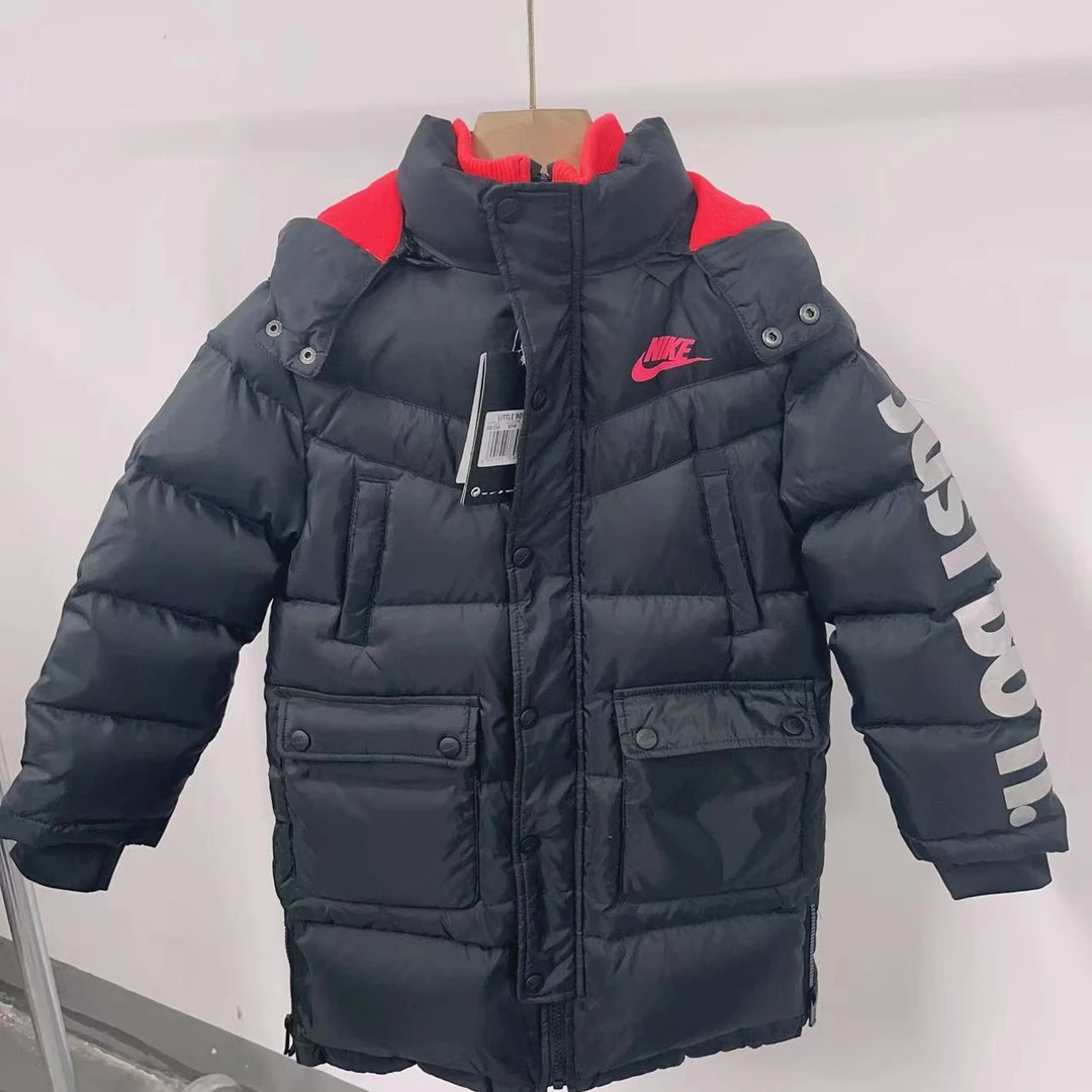 Nike/耐克 童装079加绒保暖梭织中长款羽绒服94427JK256-K6W