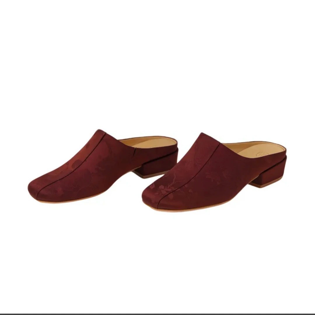 【穆勒鞋】舒适经典粗跟新中式国风女鞋