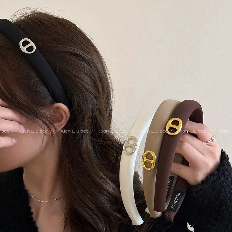 猪鼻子法式宽边海绵发箍女高颅顶头箍洗脸压发卡百搭方发箍小香风