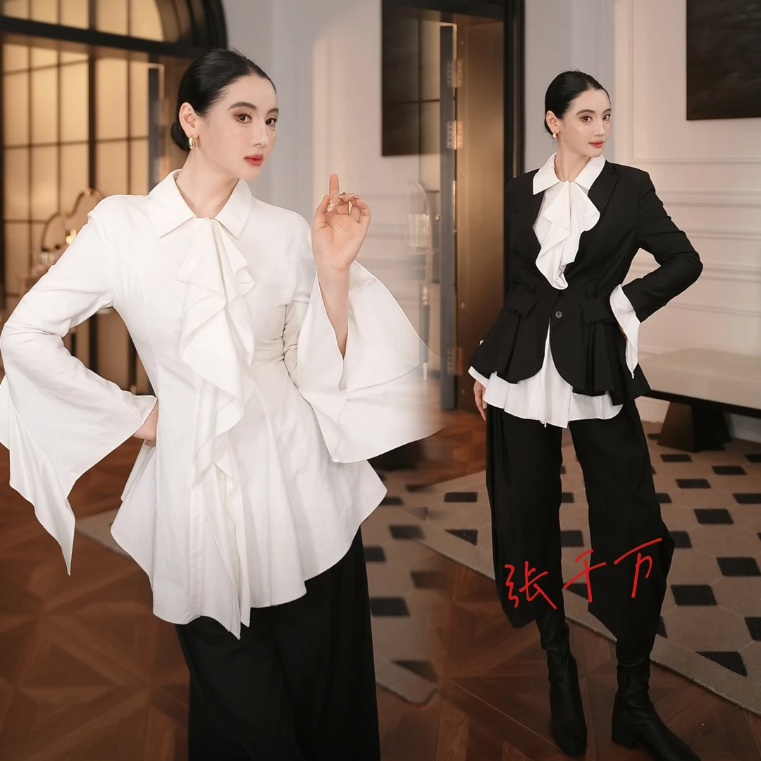 超难！没有产能！只有少量！// incompleto 解构收腰长袖衬衫 in0666