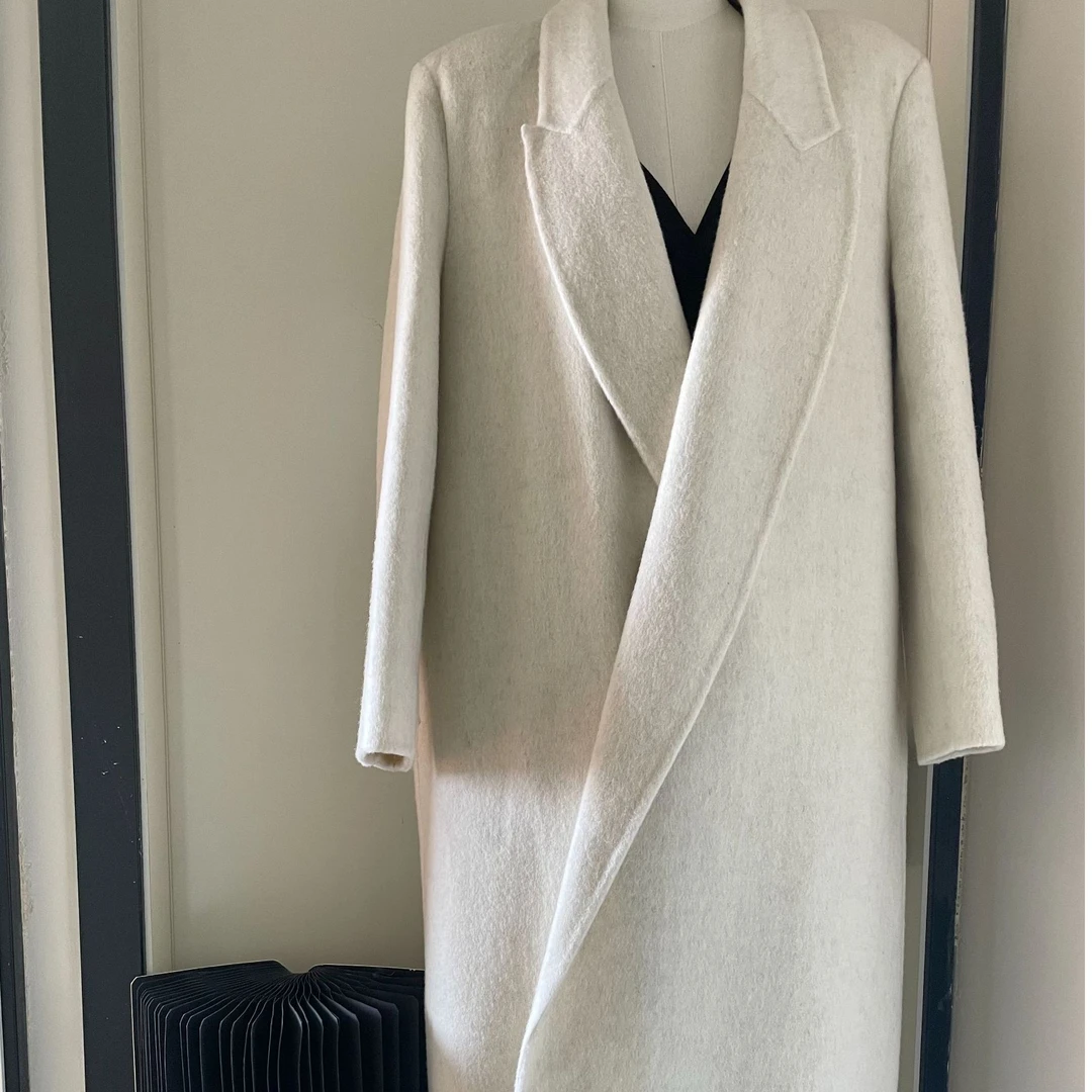 冬款时尚气质显瘦小众款长款双面大衣