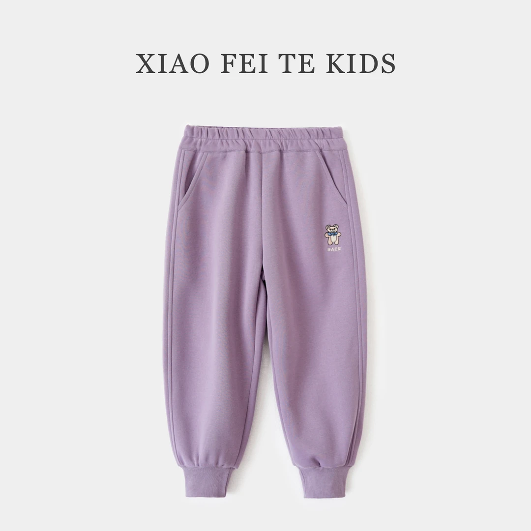 小菲特女童秋季新款时尚长裤中大童休闲裤儿童运动卫裤HNKQ42767