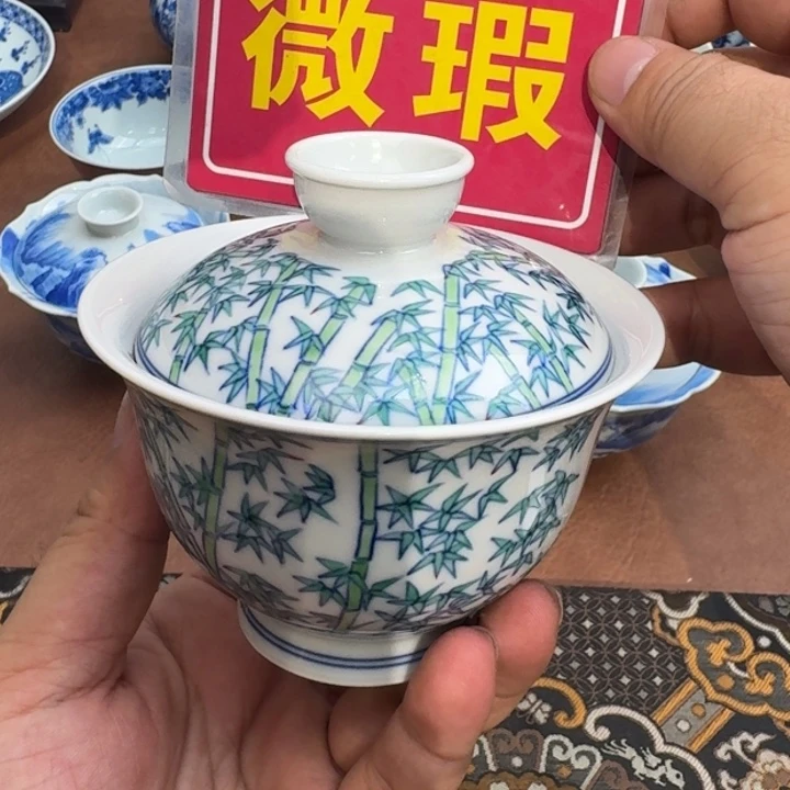 杯现代全手工全手绘茶器