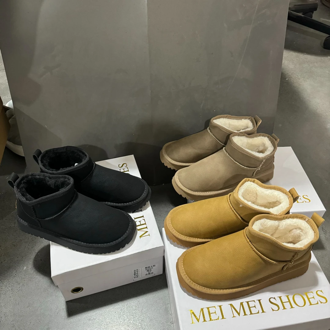 【断码！冷粘工艺！看品质！皮面！防水！不要拿垃圾比！！雪地靴 ！】