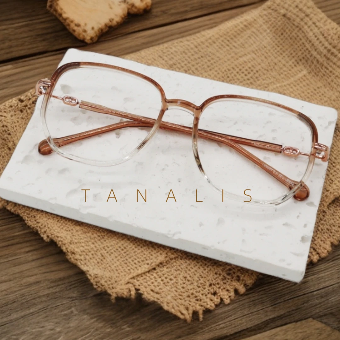 Tanalis「30102」细爆闪手工网红时尚素颜圆脸大脸配眼镜框百搭韩版