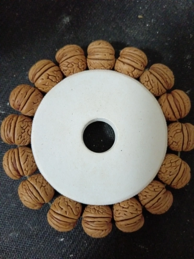 脑纹蚂蚁纹桃核手串