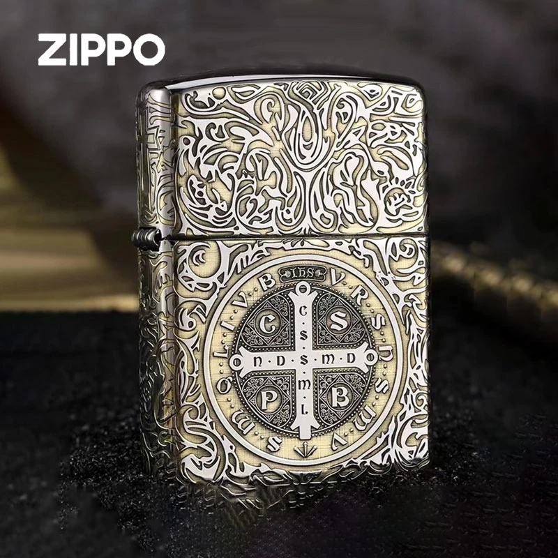 ZIPPO正版打火机盔甲康斯坦丁防风打火机男士原装常规机DY9810DK