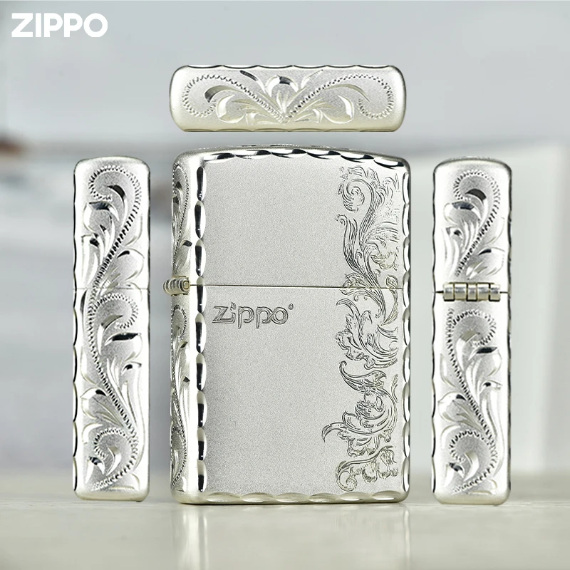 ZIPPO打火机DIY雕刻咬边繁花满天星男士礼品防风打火机DY9802ZB