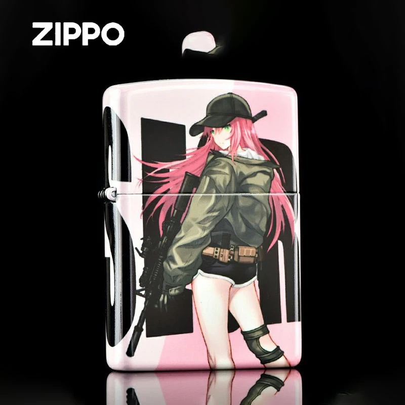 ZIPPO打火机正版DIY205彩印夜光女谍男士防风款火机送礼DY9802CY