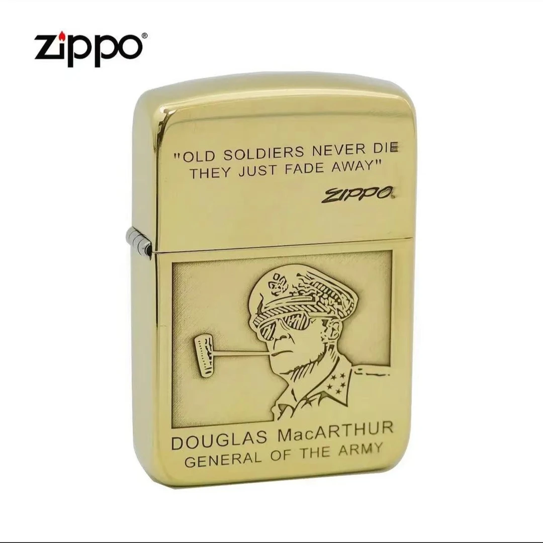 ZIPPO打火机DIY1941B精雕麦克阿瑟男士送礼收藏防风打火机