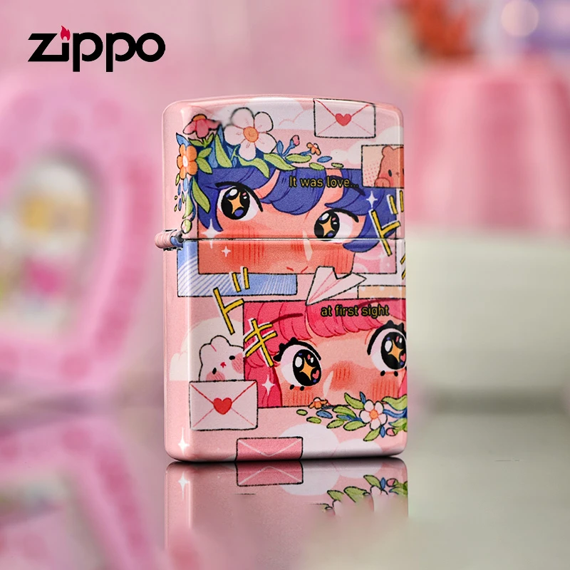 ZIPPO正品打火机205彩印甜蜜瞬间男士送礼防风打火机DY9802CY
