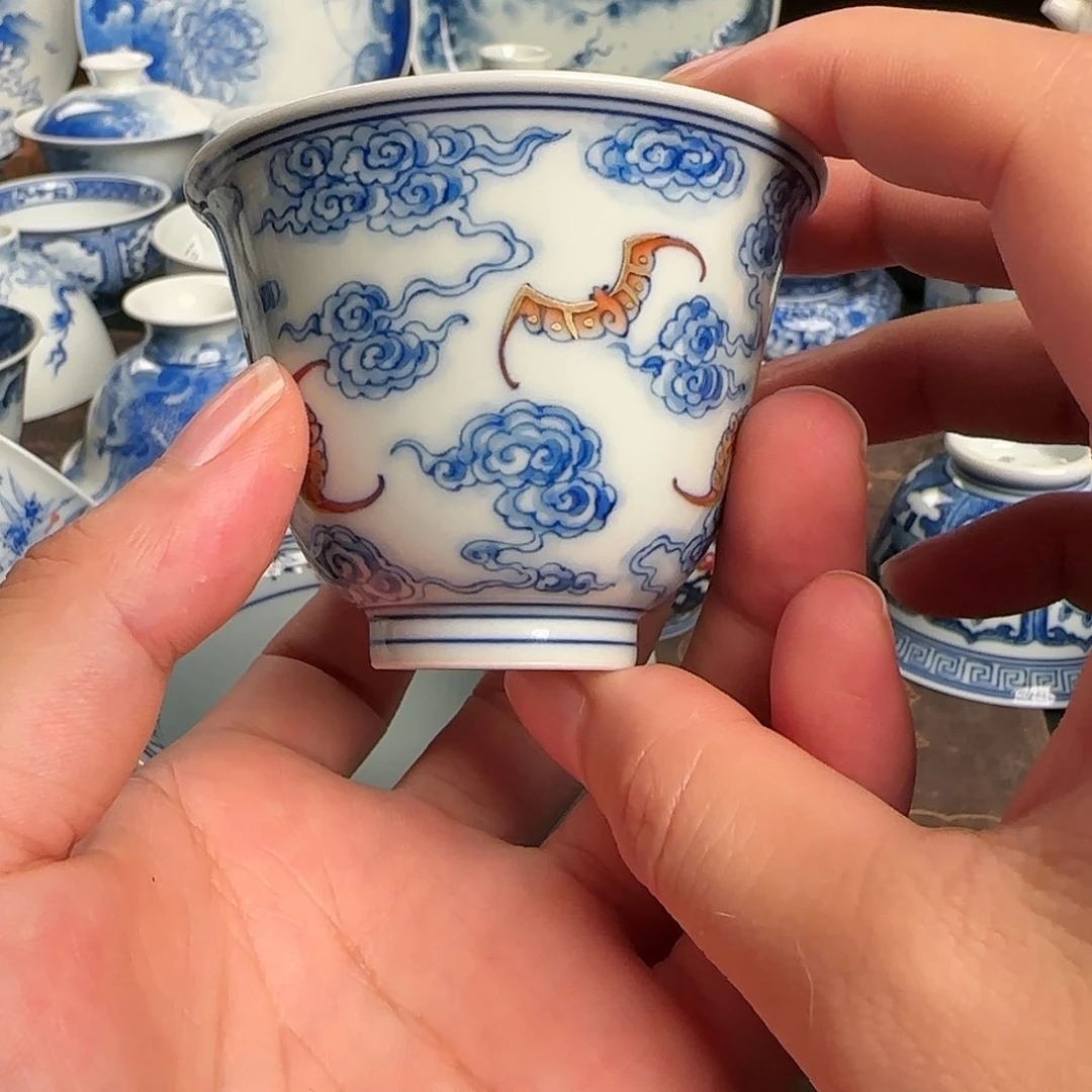 ?*纯手工手绘陶瓷茶具