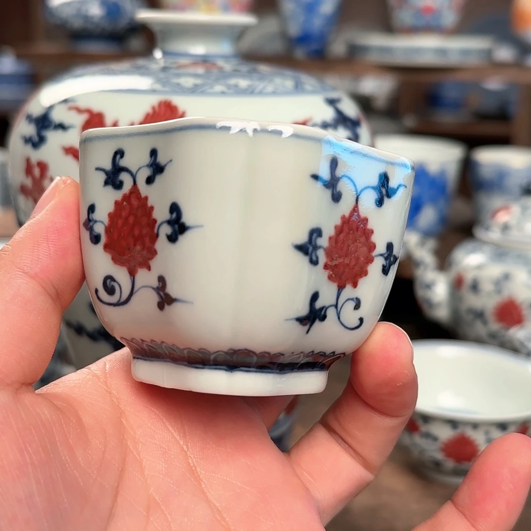 錦*纯手工手绘陶瓷茶具微瑕