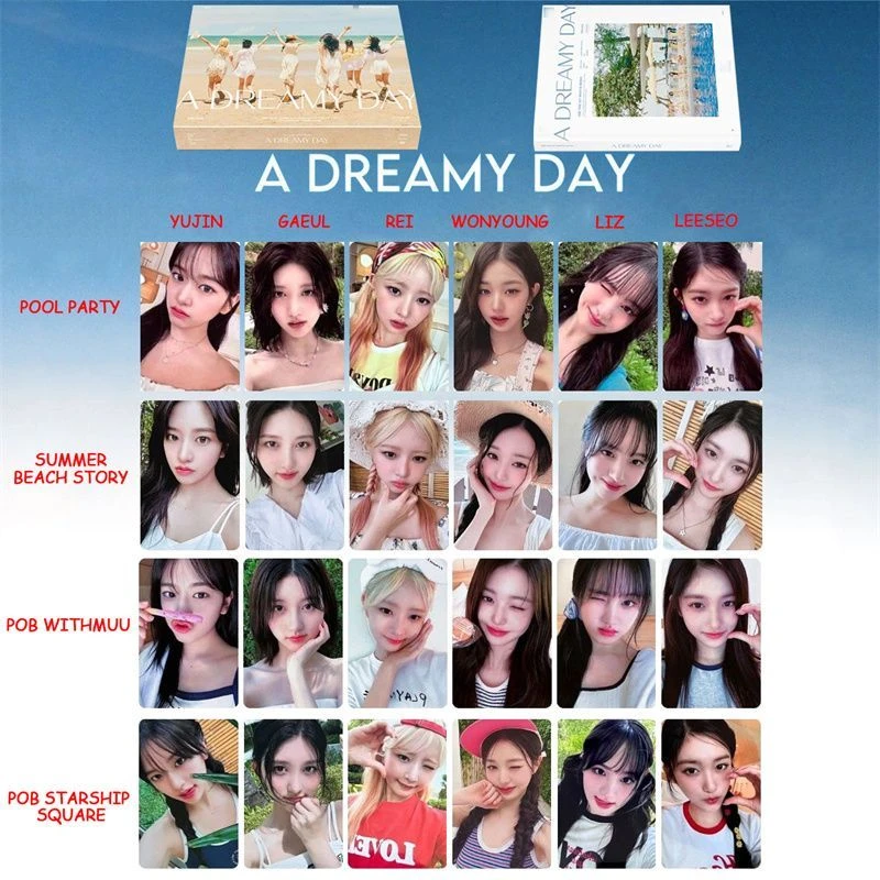 IVE芙A DREAMY DAY夏日单人小卡 张元英 金秋天LIZ 周边自印卡ins