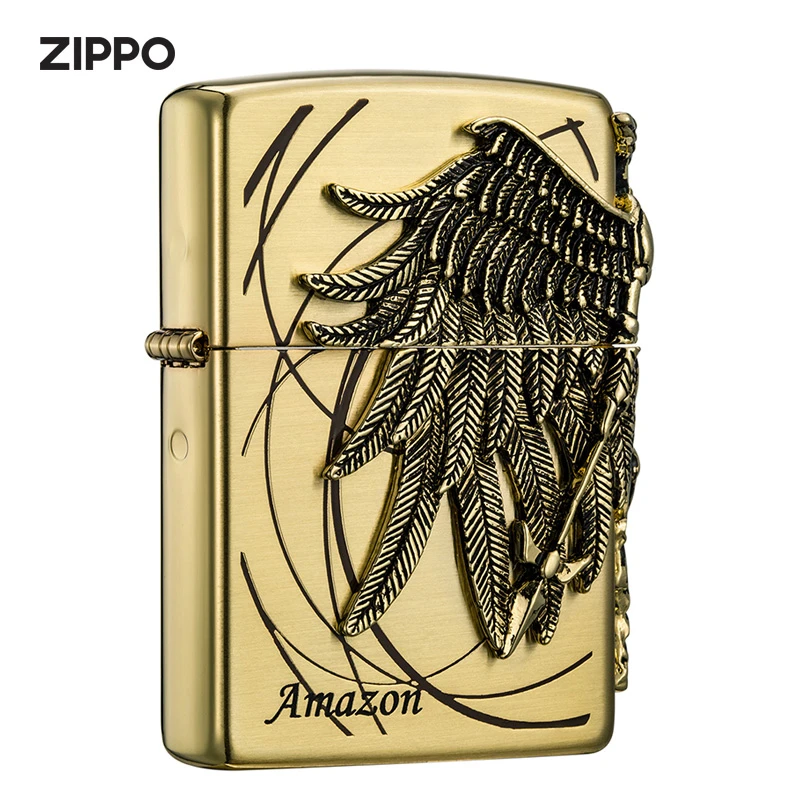 zippo打火机正品亚马逊女战士ZBT-1-36a原装进口防风火机TC9901TZ