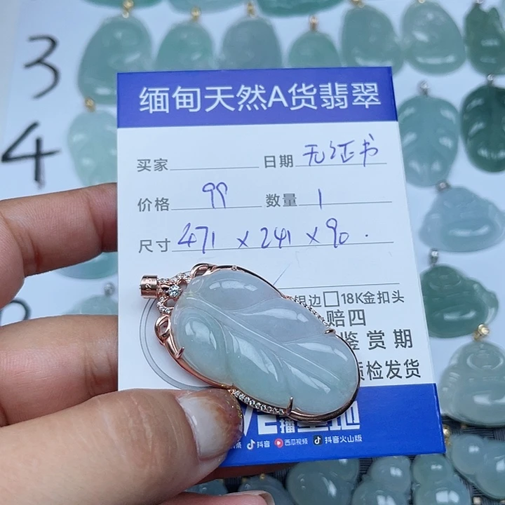 翡翠颈饰银S925镶嵌翡翠