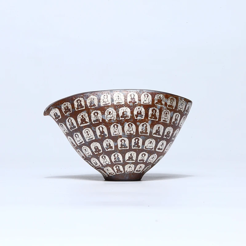 【非遗茶空间】万佛手捏公道杯  中式茶具茶器