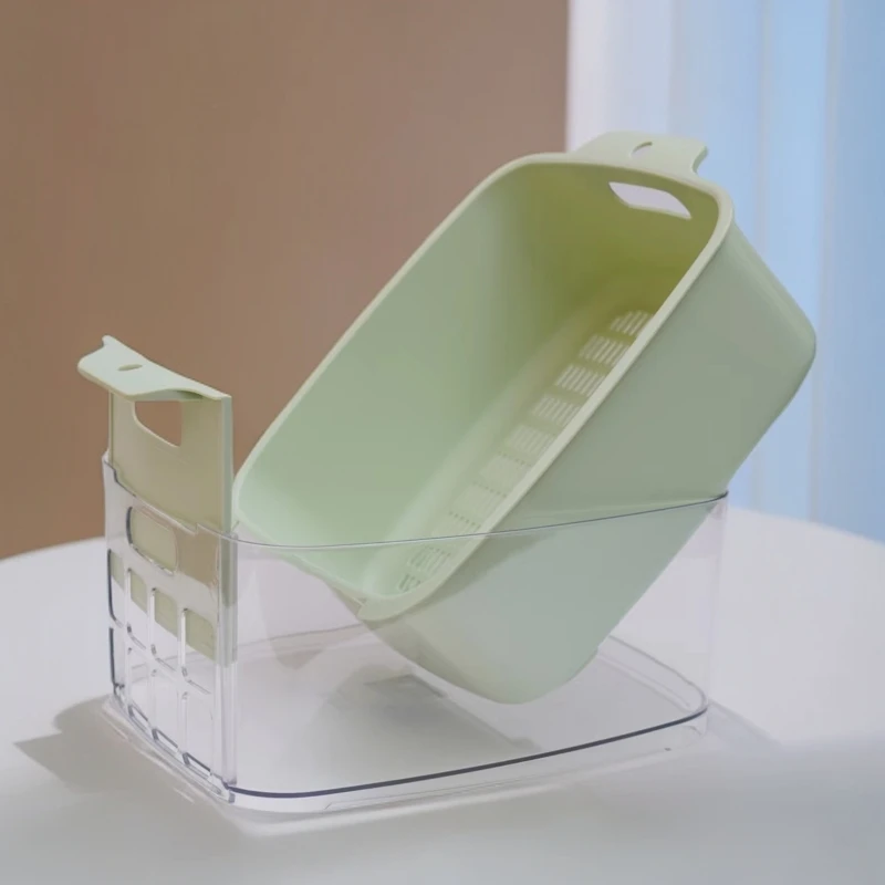 沥水篮加长加厚食品级材料大容量几种蔬菜一起洗免搬动换水