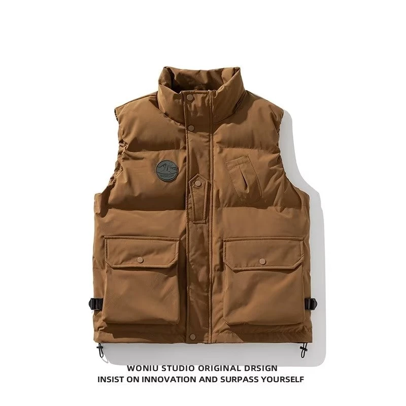 【小扬哥推荐】2023新款工装马甲棉服男秋冬季潮牌新款保暖复古山