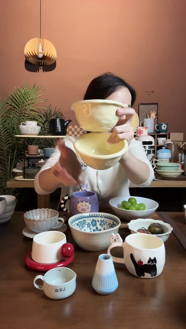 【闪购商品】碗黄色花朵饭碗2只 微瑕 凑满20发货