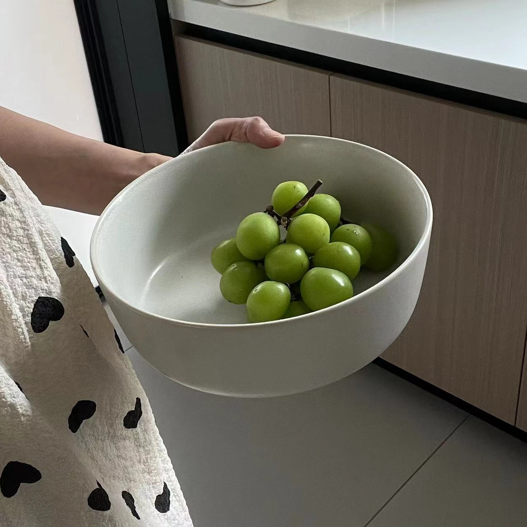 p282 ins风哑光大菜盘麻点8.5寸汤菜盘大水果碗 微瑕 凑满20发货