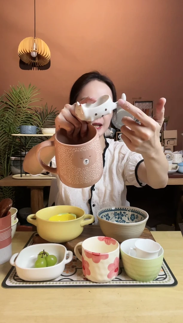 【闪购商品】杯小熊杯子 猫咪小碟 微瑕 凑满20发货