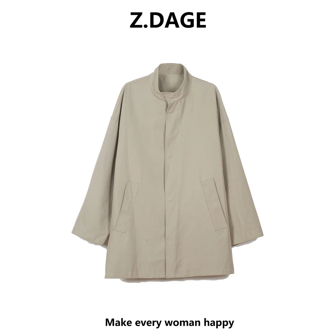 Z.DAGE"欧韩女孩“极简风时尚秋冬热力感保暖长袖光板外套-C998
