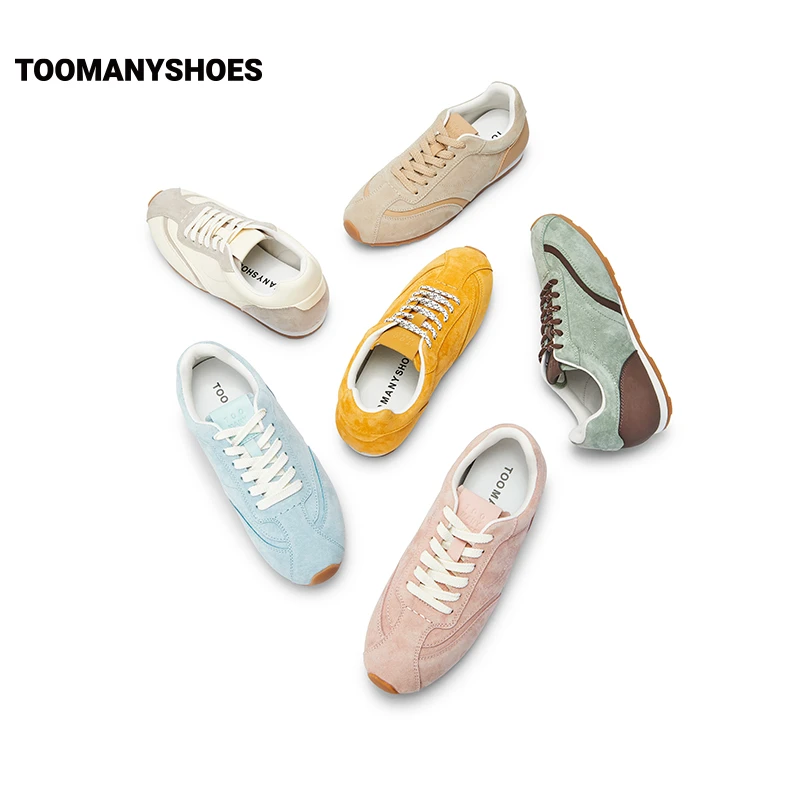 【爆款福利】Toomanyshoes女鞋曼联球迷欧若风运动复古跑鞋德训