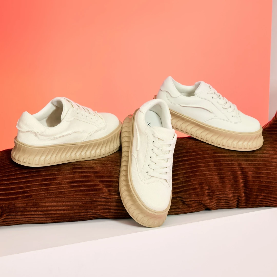 Toomanyshoes抹茶曲奇饼干鞋休闲鞋小白鞋白色休闲鞋百搭时尚