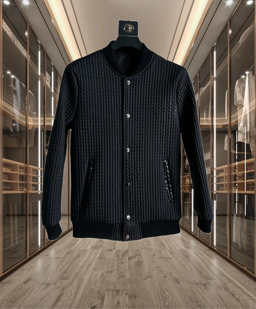 2024年新款高定版本轻奢羽丝绵男款休闲棉衣夹克外套