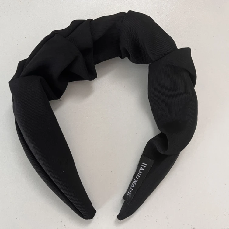 合金布艺发饰 品牌发箍简约时尚复古褶皱头箍L1