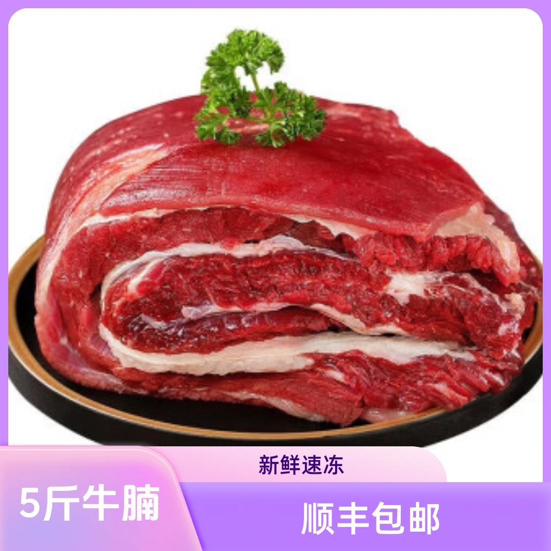 牛腩5斤（顺丰包邮）现切牛腩速冻锁鲜