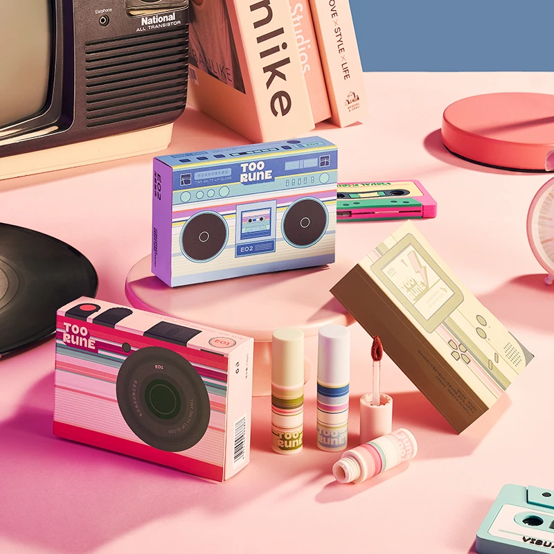 TOO RUNE肽润有点咸唇泥三件套雾面哑光唇釉秋冬色丝绒口红礼盒装