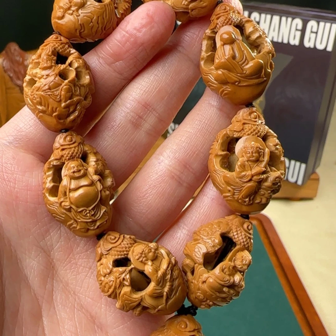 【闪购商品】橄榄核吊坠九龙万佛