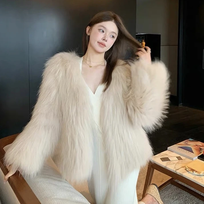 【凡森】特密特厚70-60衣长外套双面编织秋冬洋气时尚百搭气质网红