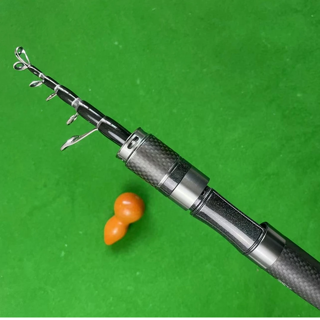 便携伸缩路亚竿快调硬度直柄枪柄碳素钓鱼竿