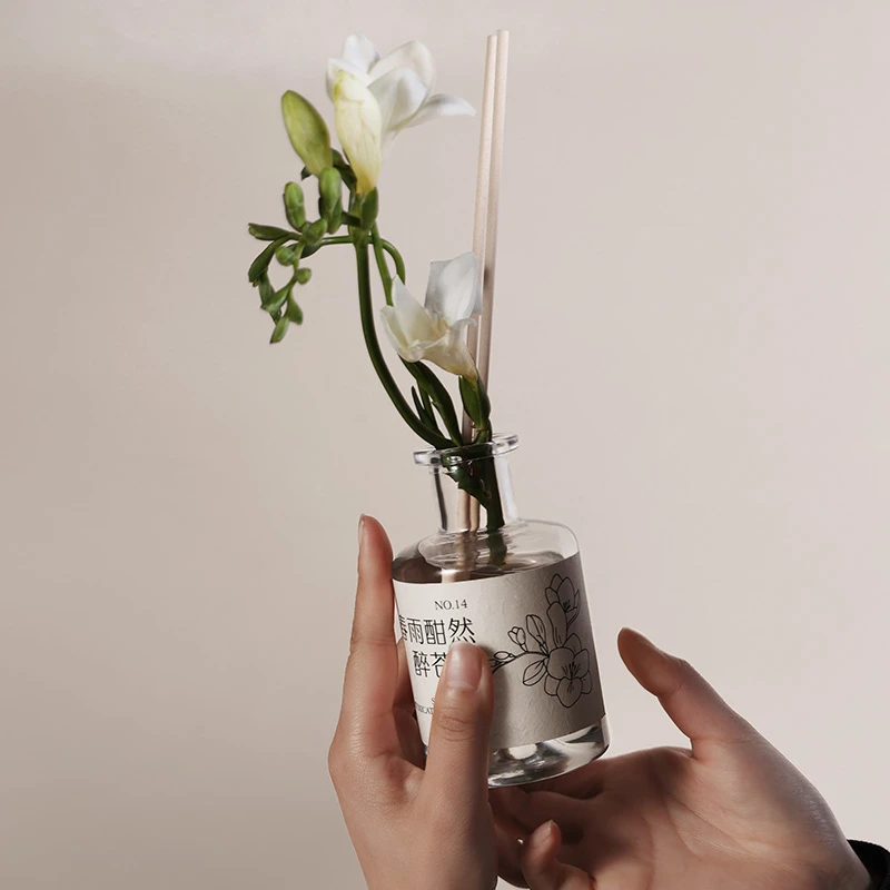 无火香薰栀子花白茶家用空气清新香氛精油室内持久芳香手工品质