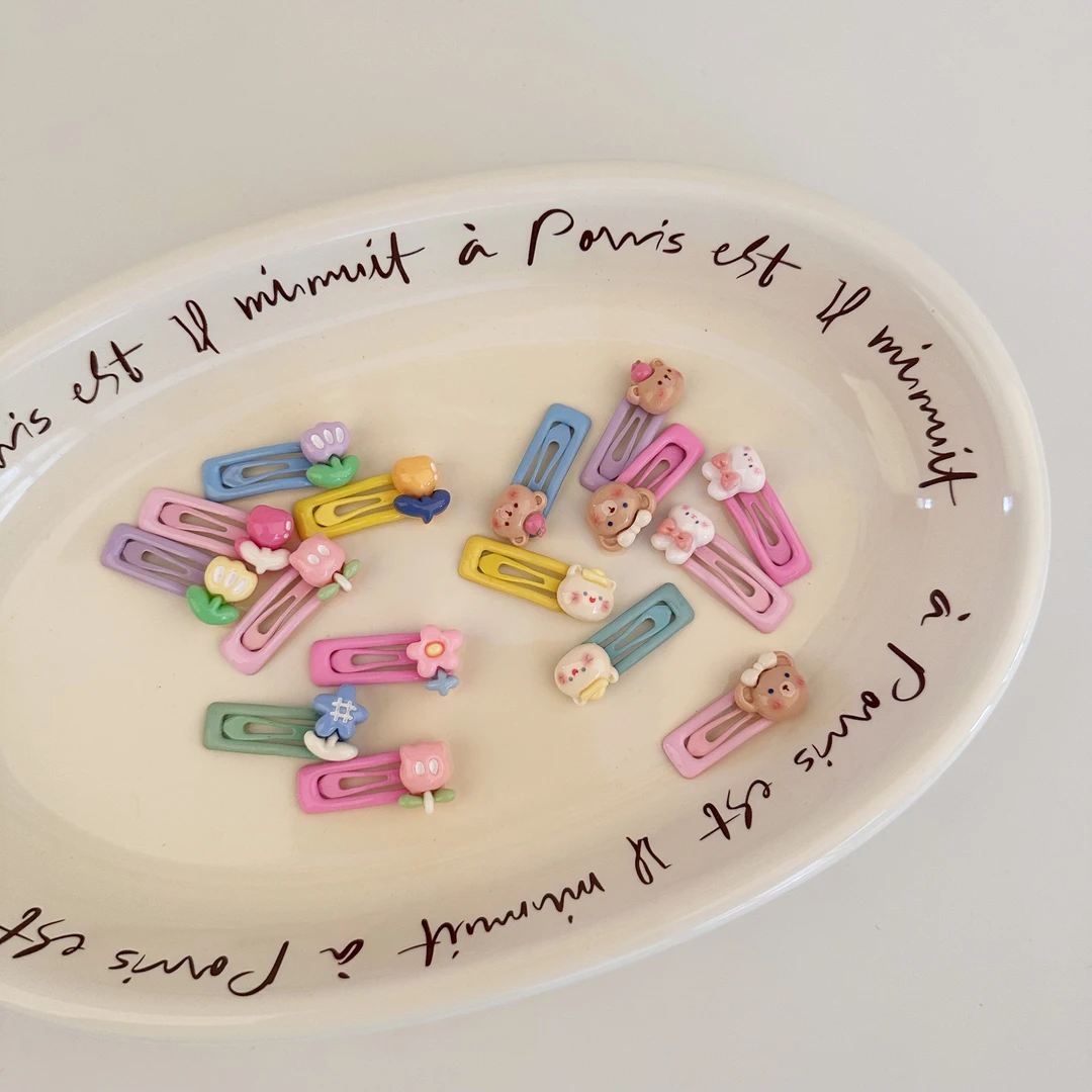 可爱宝宝糖果色小号花朵发夹卡通儿童迷你碎发夹bb夹婴幼儿刘海夹