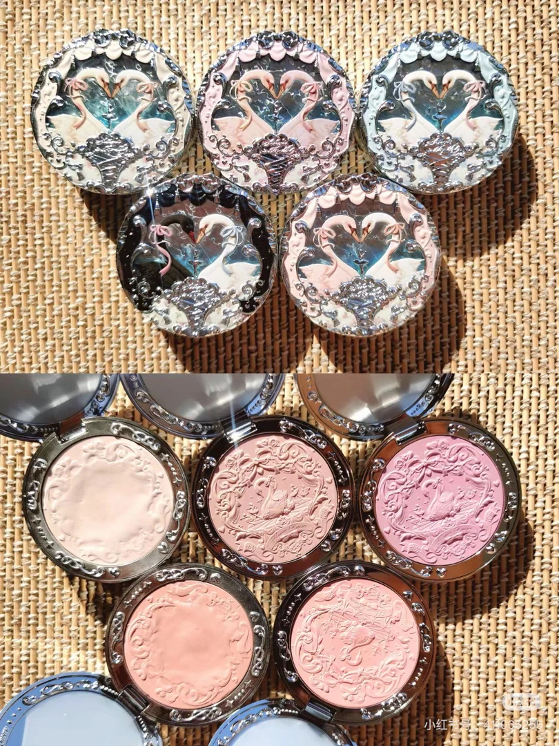 花知晓-天鹅芭蕾绒雾腮红5g 提亮高光膨胀显白粉嫩自然裸妆氛围感