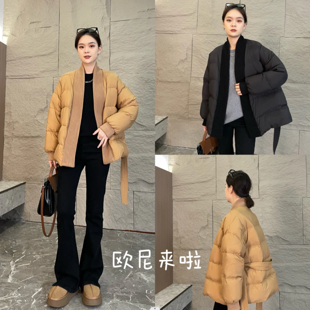 欧尼家【朝暮】国风调性款复古风温柔气质时尚百搭羽绒服冬季保暖