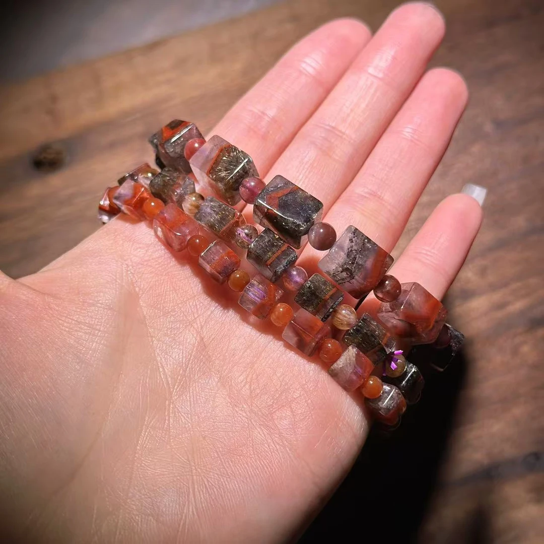 Ys9654 极光 水晶方形手链 多样性发其一