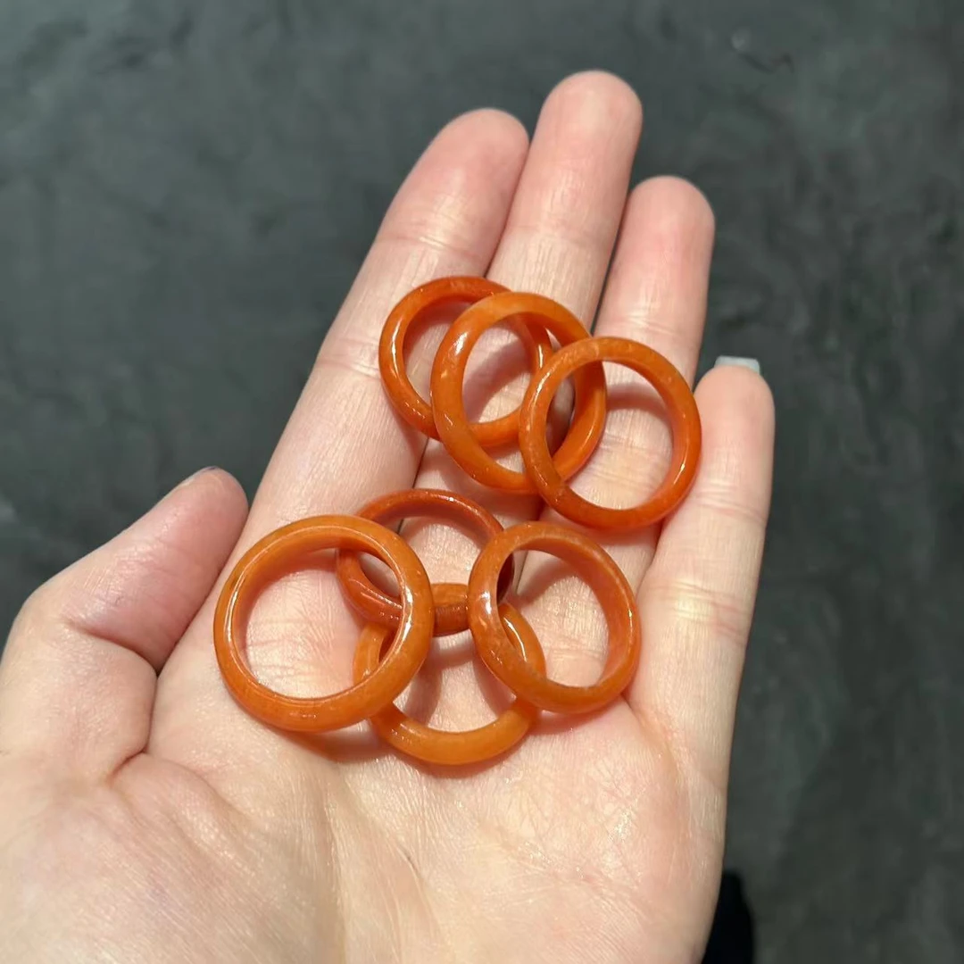 YS9162 红翡戒圈戒指