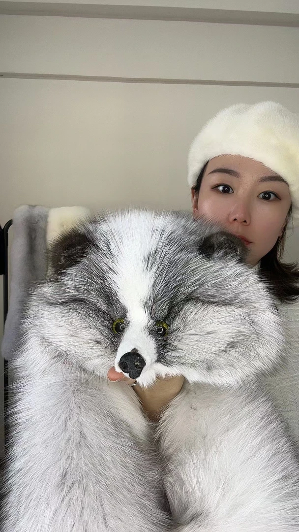 时尚女士直播改价专用加厚毛领加绒灰色